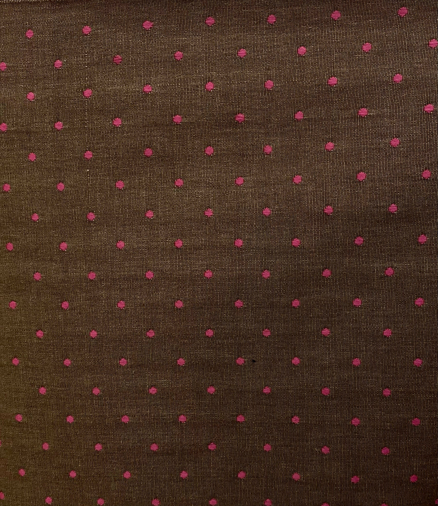 Brown and Pink Poka Dot