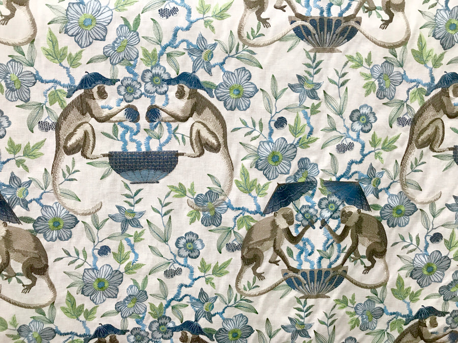 Cheeky Monkey color Island embroidery Pindler