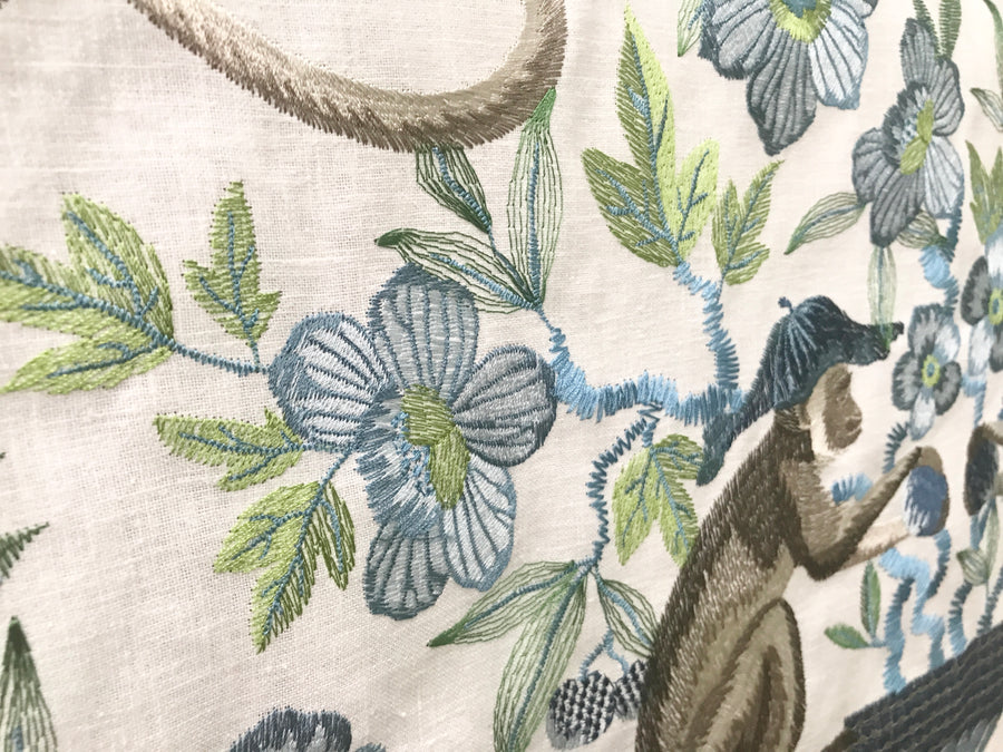 Cheeky Monkey color Island embroidery Pindler