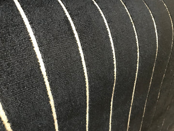 VELVET STRIPE Black/Cream