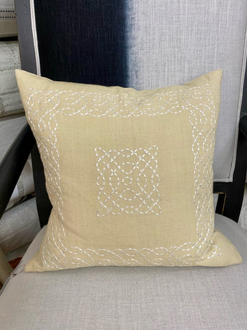 Champagne Off White Pillow