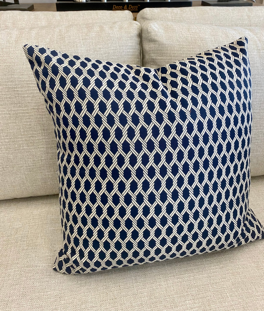 Roped in Navy 206 Pillow