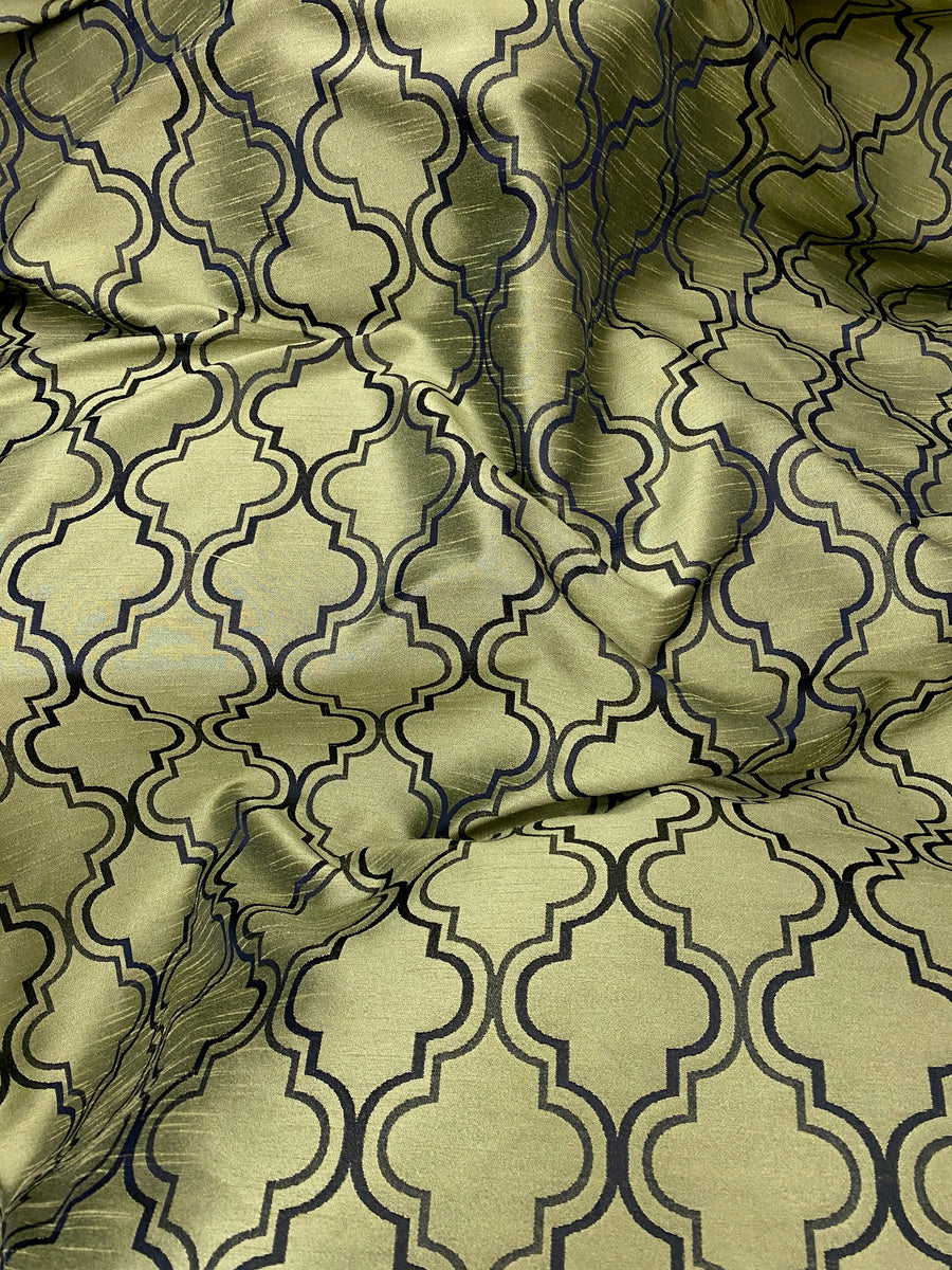 Penrose Olive Jacquard